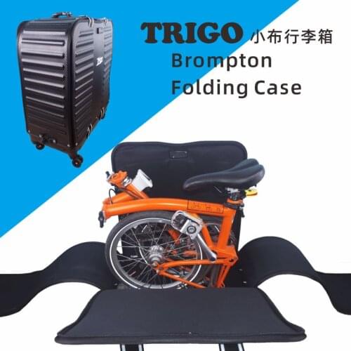 TRIGO Luggage Traval Case Transport Carry Roll Folding Packing Bag,For Brompton PIKES 3SIXTY Bikes Storage Bins
