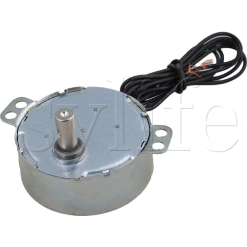 TYC-50 Synchronous Motor AC 220V 4-5r/min 50/60Hz CW/CCW 4W 10mm Length Shaft