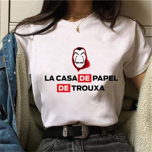 The House of Paper T Shirt New Money Heist Women La Casa De Papel Tshirt Women Summer Harajuku Top T-shirt