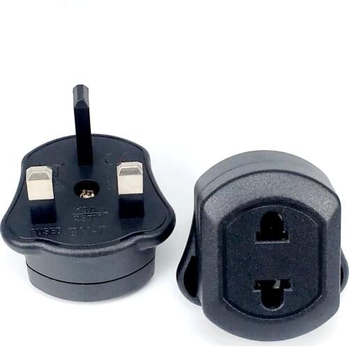 High Quality EU 2 Pin To 3 Pin UK Electric Power Shaver Toothbrush Plug Adaptor Converter Durable for Travel Socket Adapter