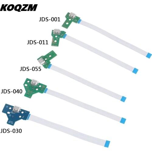 1pc Hot Sale USB Charging Port Socket Circuit Board 12Pin JDS 011 030 040 055 14Pin 001 Connector PS4 Controller Accessories