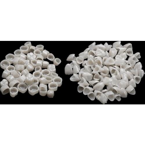 100pcs Dental Teeth Veneers Ultra Thin Whitening Resin Molar Anterior Temporary Crown Porcelain Oral Care Tool Dental Material