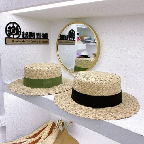 202107-2509100 summer handmade straw Pineapple pattern weave fedoras cap men women leisure panama jazz hat