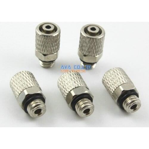 25 Pieces M6 - 6mm Straight Pneumatic Pipe Air Hose Quick Fitting Mini Connector