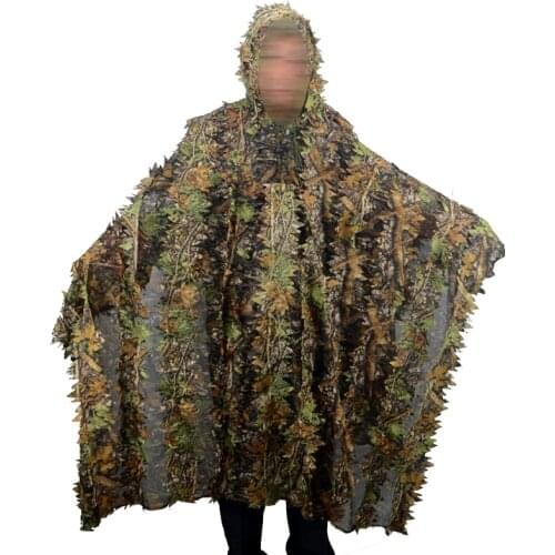 3 d camouflage cloak of bionic camouflage geely take leaves camouflage cloak raincoat style birdwatching