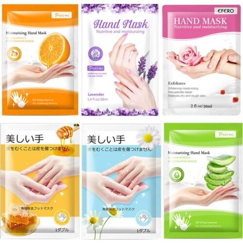 4/6Pair Hands Mask Whitening Moisturizing Hand Cream Repair Exfoliating Calluses Anti-Aging Hand Patches Care Hand Spa Gloves