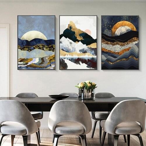 5D DIY Diamond Painting Cross Stitch Full Square / Round Drill Abstract Art Landscape Painting Diamond Mosaic Home Decor