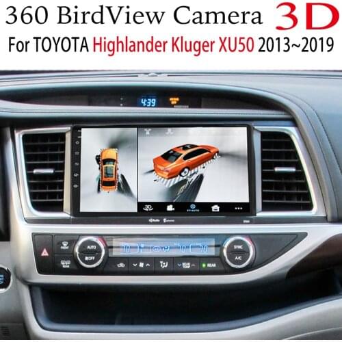 For TOYOTA Highlander Kluger XU50 2013~2019 Car Multimedia GPS Radio Navigation NAVI Player Integrated CarPlay 360 BirdView 3D