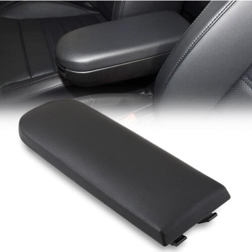 Car styling Black Leather Center Console Armrest Cover Lid Fit For VW JETTA GOLF 4 MK4 BORA BEETLE PASSAT B5 Europe VW Polo 6R