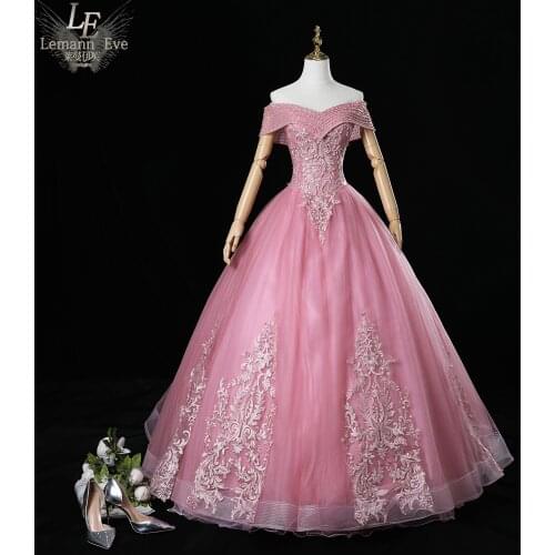 Slash beading collar pink embroidery ball gown Renaissance Gown queen Victorian/Marie Antoinette Belle