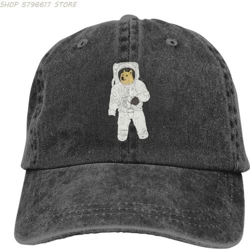 Space Doge Classic T-Shirt The Baseball Cap Peaked capt Sport Unisex Outdoor Custom Dogecoin Funny Bitcoin Hats