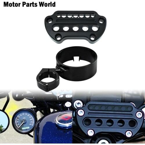 Motorcycle Instrument Speedometer Bracket Case Housing Side Mount Relocation Cover Kits For Harley Sportster XL48 1200 883 93-up