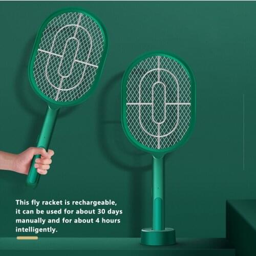 Electric Mosquito Killer Fly Bat LED USB Electric Bug Racket Rechargeable Portable Pest Insect Control Device