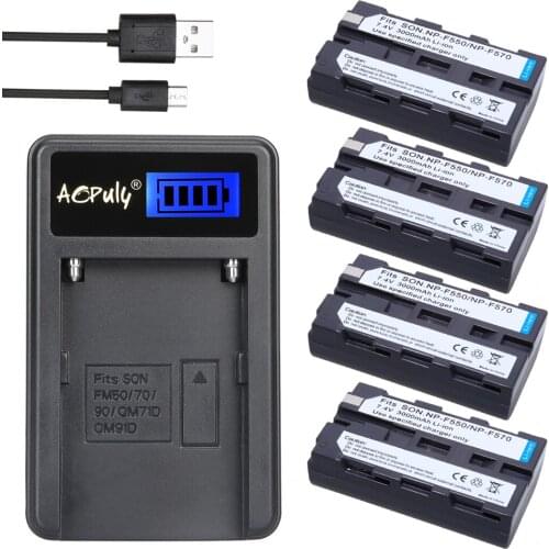 Hot 4x batteries NP-F550 NP F550 +LCD USB Charger for Sony CCD-TR940 CCD-TRV3 CCD-TR3300 CCD-SC55 CCD-TRV81 DCR-TRV210 MVC-FD81
