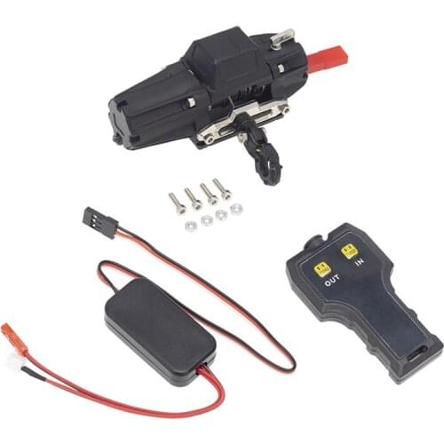 Metal Winch with CH3 3 Channel Wireless Remote Controller System for 1/10 RC Crawler Car Axial SCX10 Traxxas TRX-4