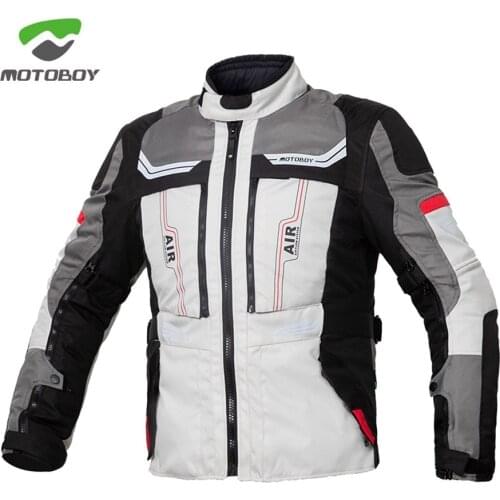 1PCS Motorbike Jacket All Weather Waterproof Warm Reflective Light Breathable Protective Coat CE Armours Motorcycle Jacket