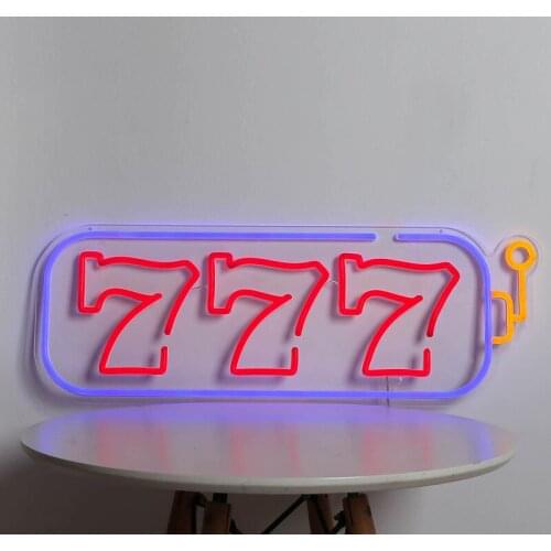 Number 7 LED Neon Sign Custom Made Wall Lights Party Wedding Shop Decoration