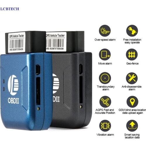 New GPS TK206 OBD 2 Real Time GSM Quad Band Anti-theft Vibration Alarm GSM GPRS Mini GPRS Car Tracker Tracking OBD II With Box