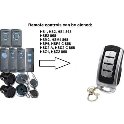 10pcs For HSE1 868 MHz garage door remote control HSM2, HSM4 868 garage door remote control gate control