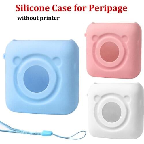 1Pcs Silicone Case/Protective Cover for Peripage A6 203DPI/304DPI label Maker Strap Waterproof Anti Dust Shockproof Anti-Scrat