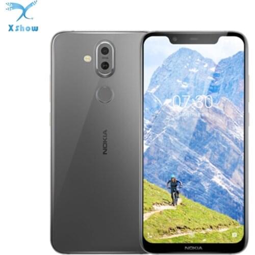 Global rom NOKIA X7 Smarphone 4GB 64GB 6.18" Snapdragon 710 3500mAh Fast Charge Fingerprint Rear 12+13MP Front 20MP Cellphones