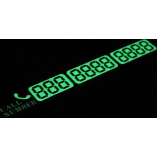 Luminous Parking Card, Car, Creative, Temporary Mobile Phone Number Card, Mobile Phone Number Card Message