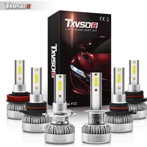 Universal High Power G1 LED Car Headlights Auto Headlamp Bulbs 9005 HB3 9006 HB4 9012 H1 H4 H7 H8 H9 H11 6000K Led Fog Light