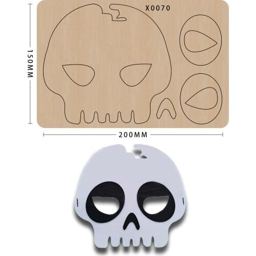 Die Cut DIY Skull Scrapbooking handmade Wooden Die-cutting Template Cutting Mold Wood Die