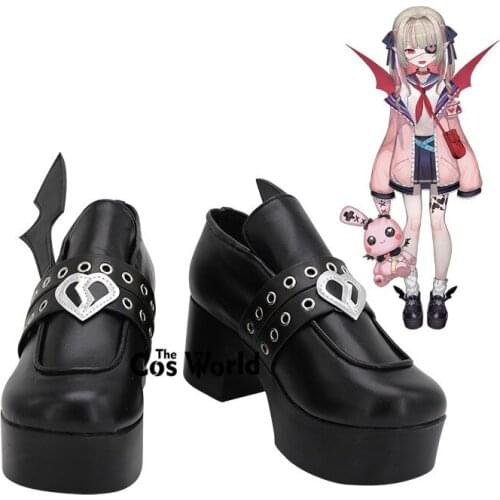 YouTuber Japanese Virtual VTuber Makaino Ririmu Customize Cosplay High Heels Shoes Boots
