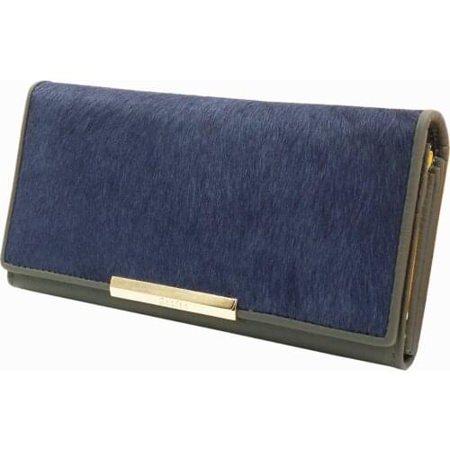 100% Genuine Leather womens wallet female long wallets Card holder fashion real horse hair leather clutch bag wallets