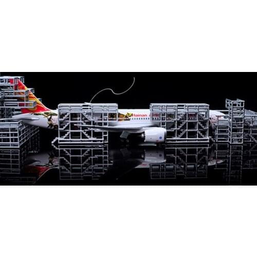 1:400 Airport Facilities Model Ground Maintenance Frame Ladder Passenger Aircraft Docking Platform Flying Field Scene Simulation