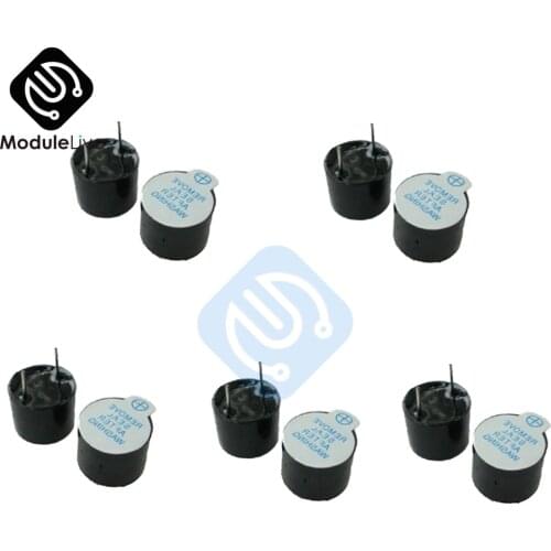 10pcs 5v Active Buzzer Magnetic Long Continous Beep Tone Alarm Ringer 12mm MINI Active Piezo Buzzers Fit For Arduino