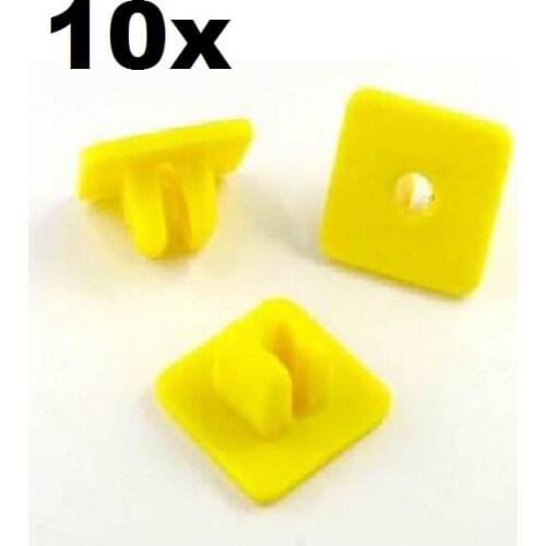 10x Wheel Arch Lining Screw Grommet for Honda, 5mm, Yellow, Equiv to #90676SA7003