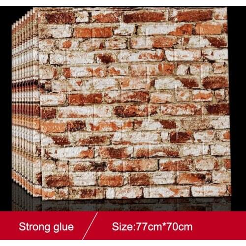 3D DIY Decor Home Brick Wall Stickers Living Room Waterproof Foam Room Adhesive Sticker Wallpaper Made Decals For Kitchen