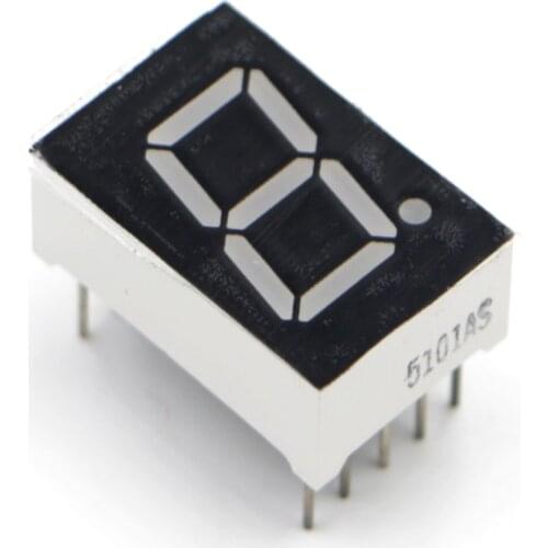 200pcs 7 segment in Common Anode 1 Bit digital Tube 0.56" inch 0.56in. Red LED Display 7 segmentos LED Digital tube