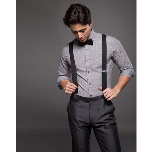 Anself 2020 New Fashion Men XL Large Size 2.5 Width 3 Clips Suspenders Adjustable Elastic Y-shape Back Women Pants Braces Unisex