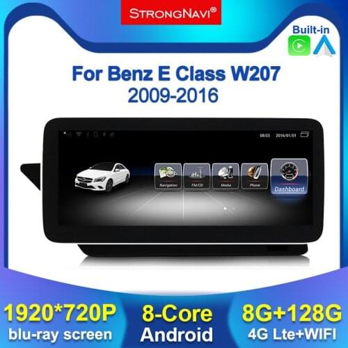 Android10 8 Core 8+128G Car Multimedia Player GPS Navigation For Benz E Class Coupe W207 A207 C207 12.5inch IPS 4G lte WIFI