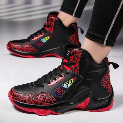 New Basketball Shoes Mens Casual Sneaker Breathable Ladies High-top Thick-soled Ankle Boots Cushioning Vulcanized Shoes