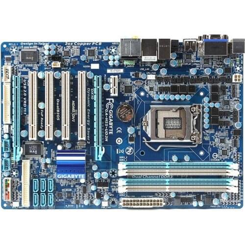 Free shipping original motherboard for Gigabyte GA-H55-UD3H LGA 1156 DDR3 H55-UD3H boards16GB ATX H55 Desktop Motherboard