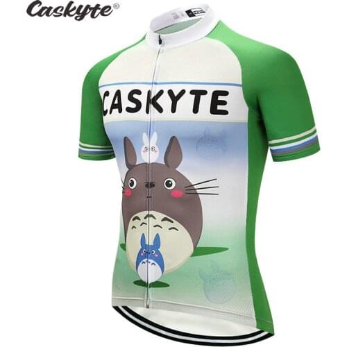 Caskyte Funny Bicycle Jersey Women Short Sleeve Bike Jersey Breathable Summer Cycling Shirt Pro Team Bicycle Clothing Maillot