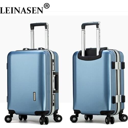 Popular fashion students rolling luggage 20" 22" 24" 26" inch brand carry on box men travel suitcase women trolley luggage