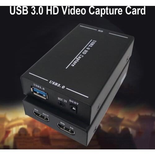 USB3.0 Game Capture Card USB 3.0 HDMI-compatible Video Acquisition for PS4 DVD Camcorder TV Box Camera Recording Live Streaming