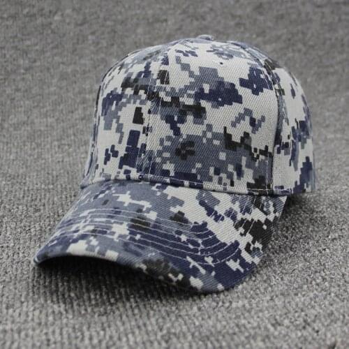 2021New Unisex Digital Camo Baseball Caps Army Tactical Camouflage Cap Outdoor Hunting Jungle Snapback Hat Hiking Casquette Hats
