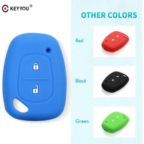 KEYYOU 10PCS Silicone Car key Fob Cover Case for Renault Vivaro Movano Traffic Master Kangoo for Nissan Opel