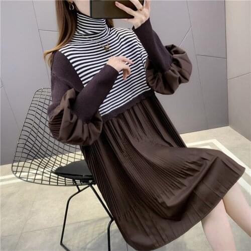 Room 193036, 7 in row 5 】 make high collar stripe splicing the doll dress [1016] 88