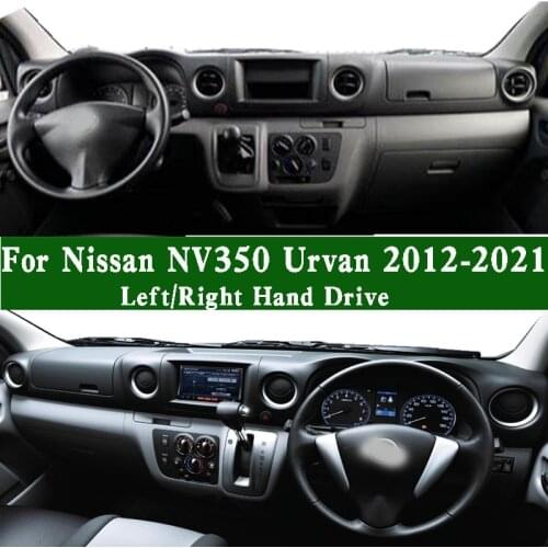 Cover Pad Dash Mat Carpet for Nissan NV350 NV400 NV1500 Urvan E26 CARAVAN Bus Car-styling Suede Leather Dashmat Dashboard