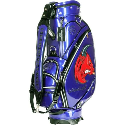 LB Golf Bag PU Douber-Sided Leather Standard Ball Package Golf Clubs Cart Bag With Rain Cover Colorful LEE&B For Man 4colors