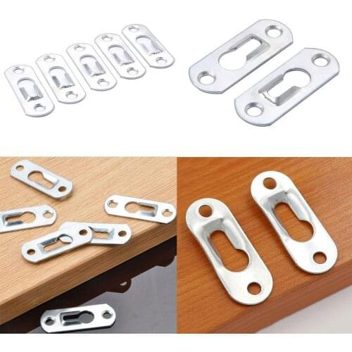 Iron Hanging Plate Keyhole Hangers Hardware For Mirror Picture Accessories Painting Home Frames Oil V5U8