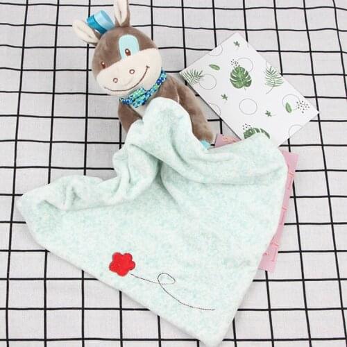 Cute Animal Bibs For Newborn Comforting Towel Infant Baby Nursery Toddler Security Cartoon Soft Smooth Bath Toy