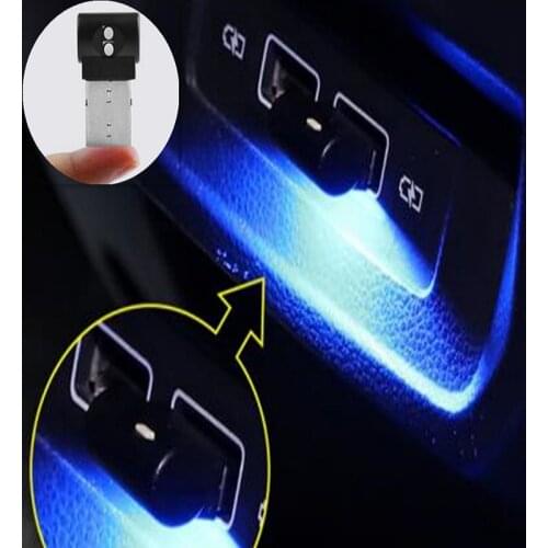 Mini USB LED Car Light Auto Interior Atmosphere Light Decorative Lamp Emergency Lighting PC Auto Colorful Light Car Accessory
